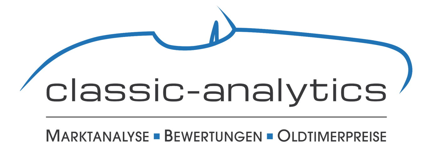 Classic Analytics – Oldtimerbewertung und Marktanalyse Classic Analytics Logo – Marktanalyse, Fahrzeugbewertung und Wertgutachten für Oldtimer