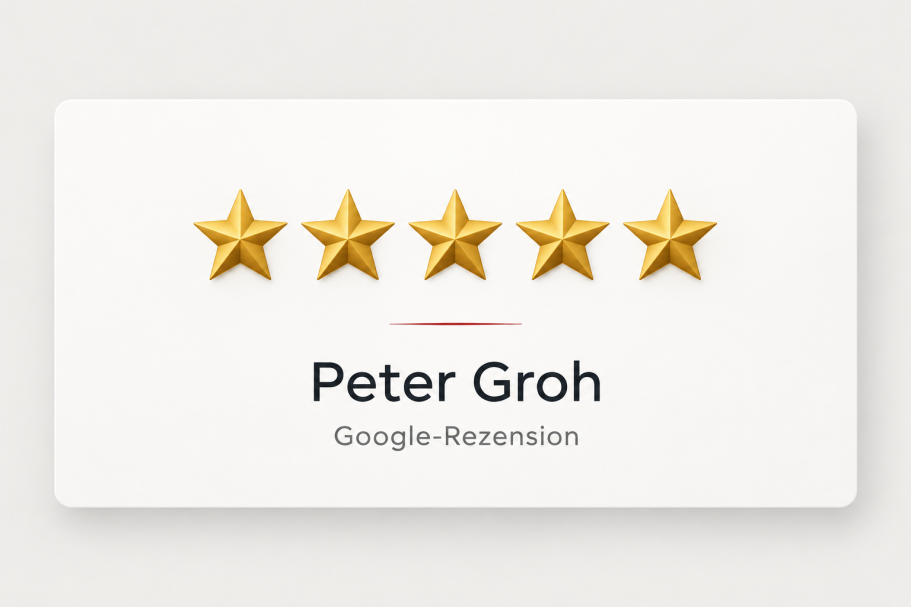 5-Sterne-Google-Bewertung – Peter Groh Google-Kundenbewertung von Peter Groh mit fünf Sternen für Kfz-Sachverständiger Santos